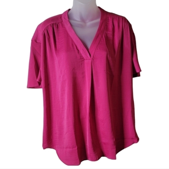 Alfani Women's Shirred V-Neck Dolman-Sleeve Top - Picture 1 of 5